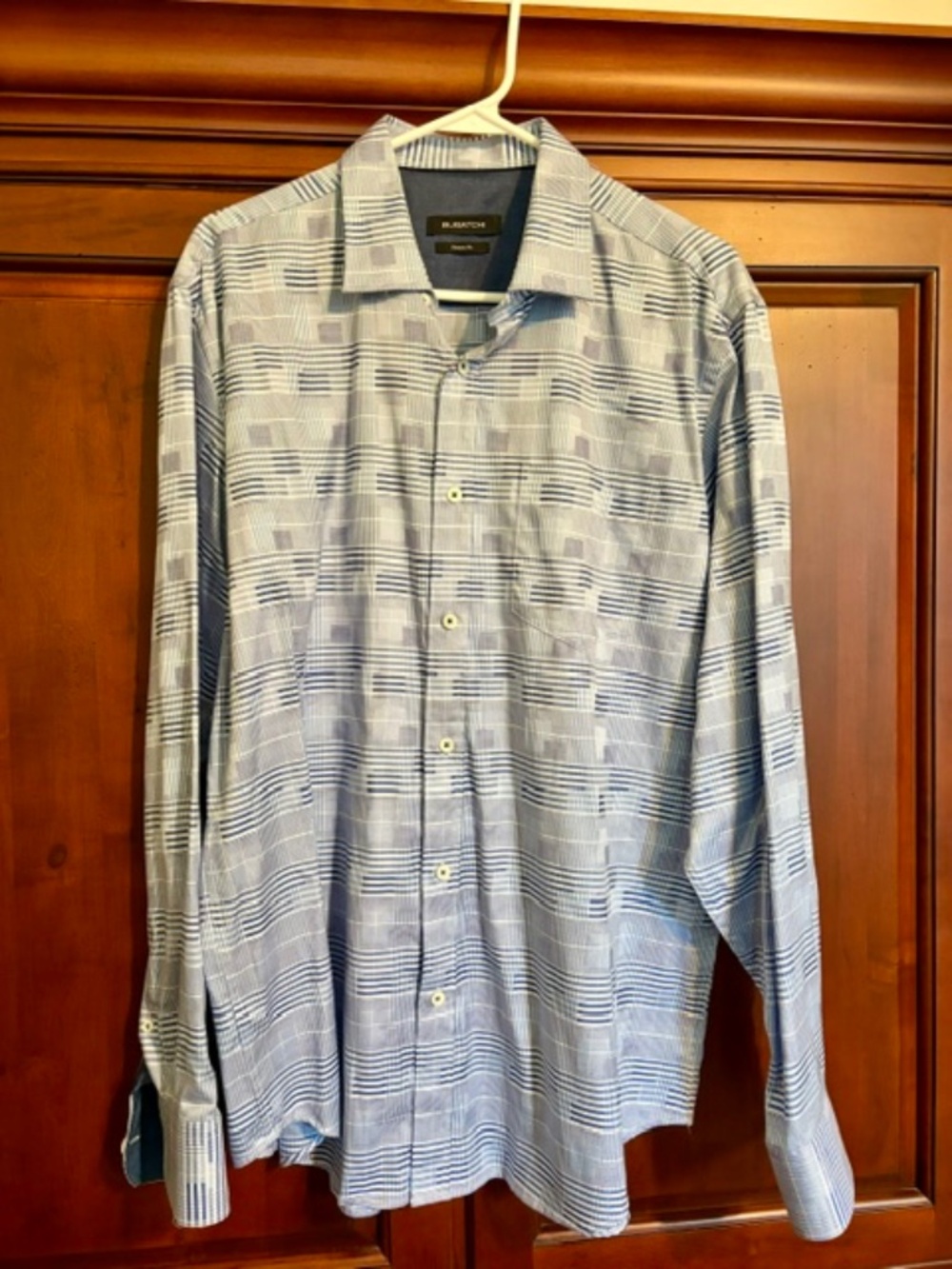 Bugatchi Mens Large Dress Shirt